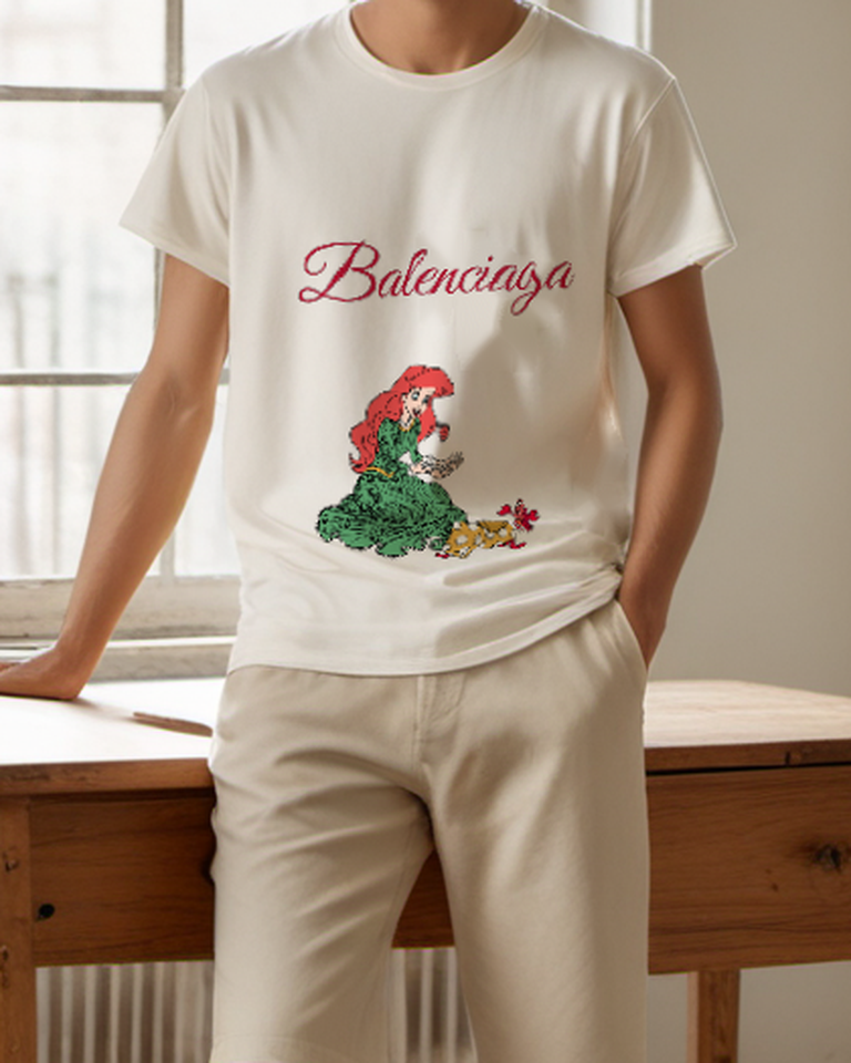 Ivory Green Gown Holiday Gifts Graphic T-Shirt - styled view 5