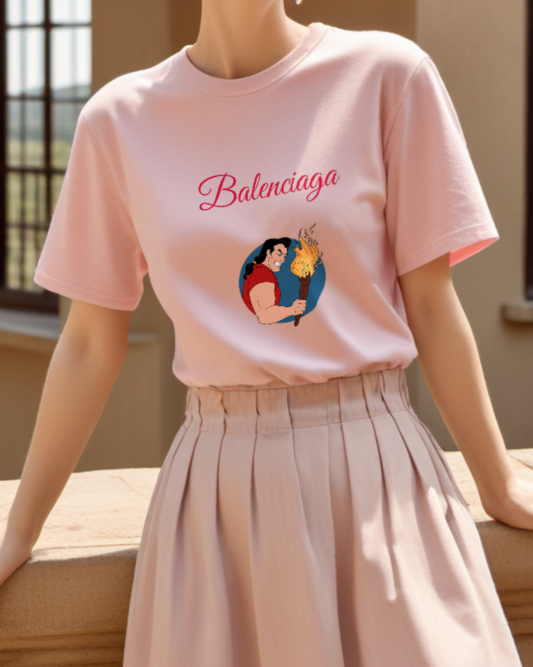 Blush Pink Torchlight Strongman Graphic T-Shirt - styled view 5