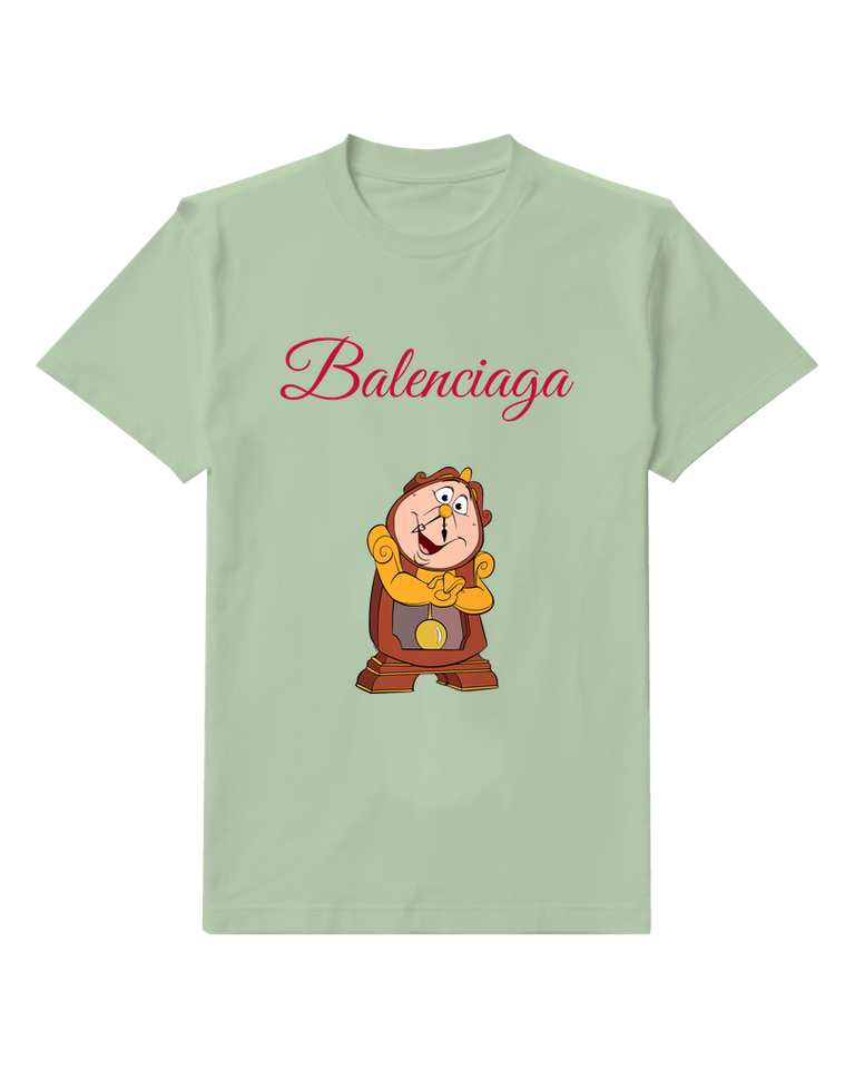 Sage Green Storybook Mantel Clock Graphic T-Shirt - front product view