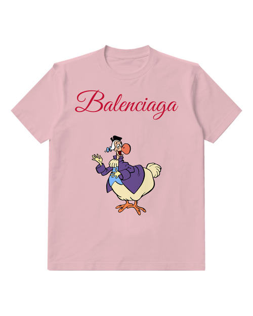 Blush Pink Purple Coat Duck Graphic T-Shirt - front product view
