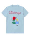 Sky Blue Giant Rose Encounter Graphic T-Shirt - front product view