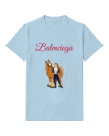 Sky Blue Prince and Chestnut Horse Graphic T-Shirt - front product view