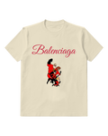 Ivory Stacked Superhero Family Graphic T-Shirt - front product view