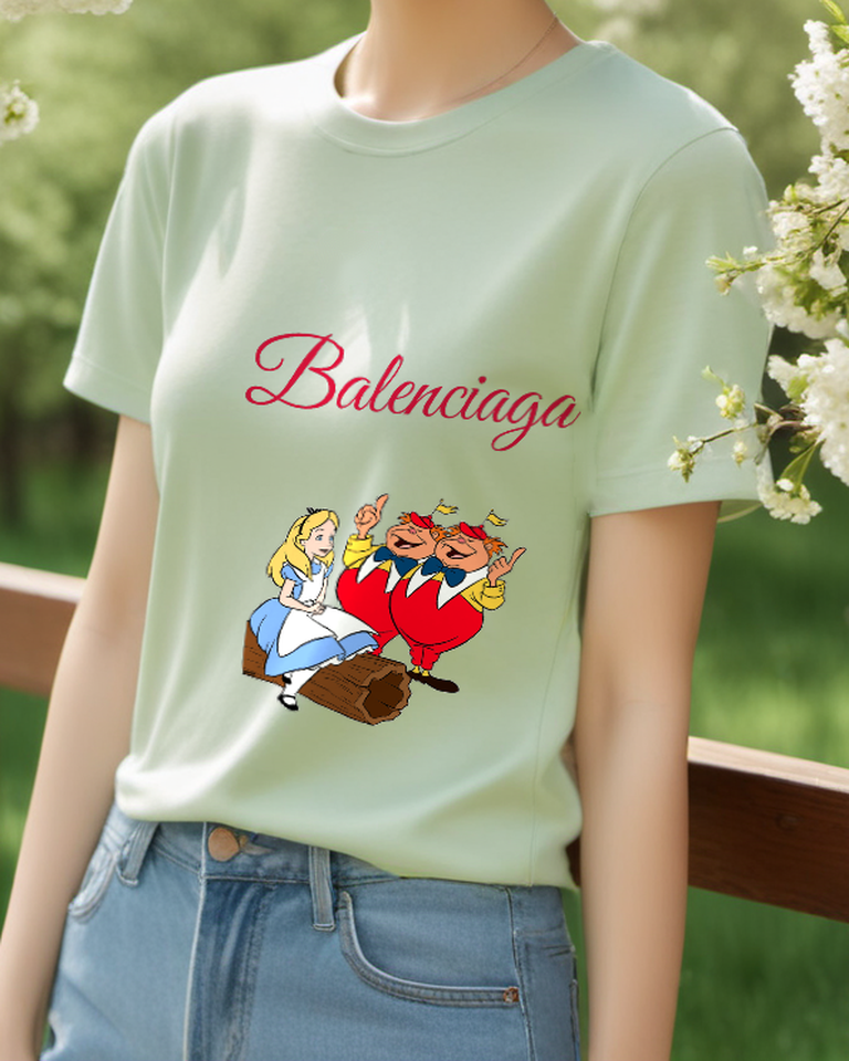 Sage Green Heart Guard Procession Graphic T-Shirt - styled view 1