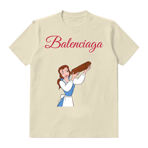 Ivory Raised Bread Basket Graphic T-Shirt - front product view