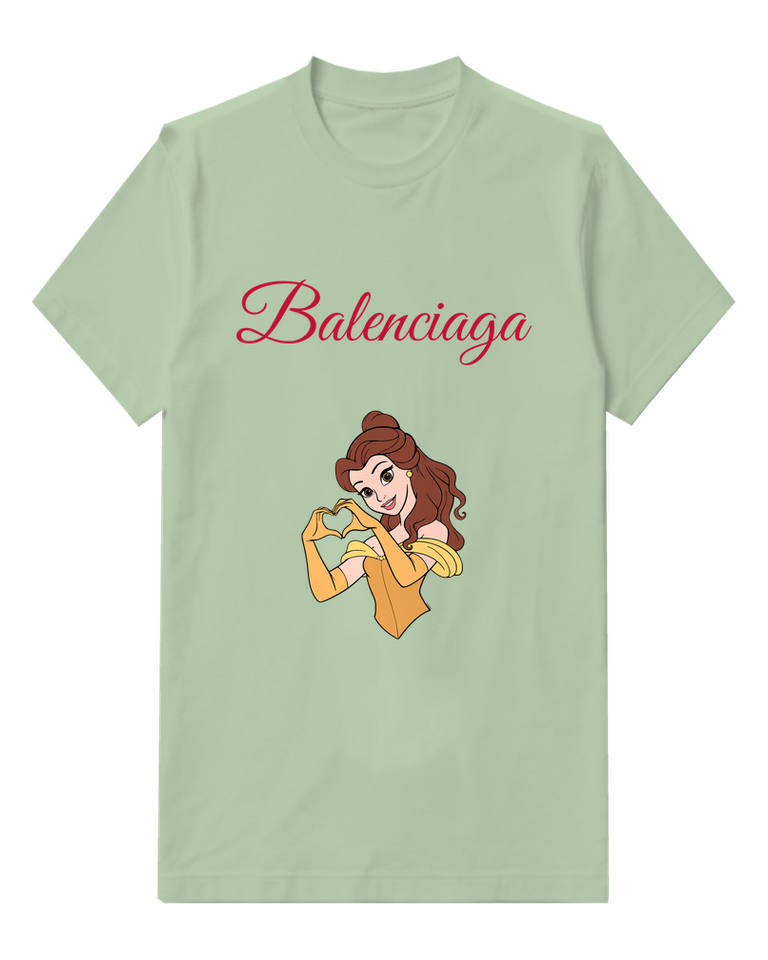 Sage Green Golden Gown Close Portrait Graphic T-Shirt - front product view