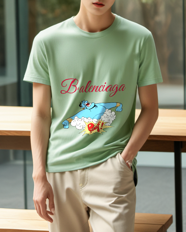 Sage Green Genie Comic Burst Graphic T-Shirt - styled view 5