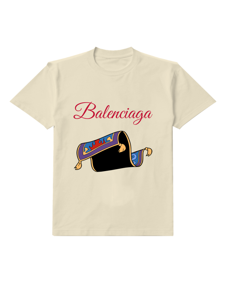 Ivory Rolled Magic Carpet Graphic T-Shirt - front product view