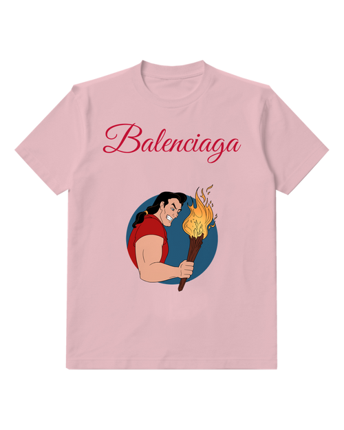 Blush Pink Torchlight Strongman Graphic T-Shirt - front product view