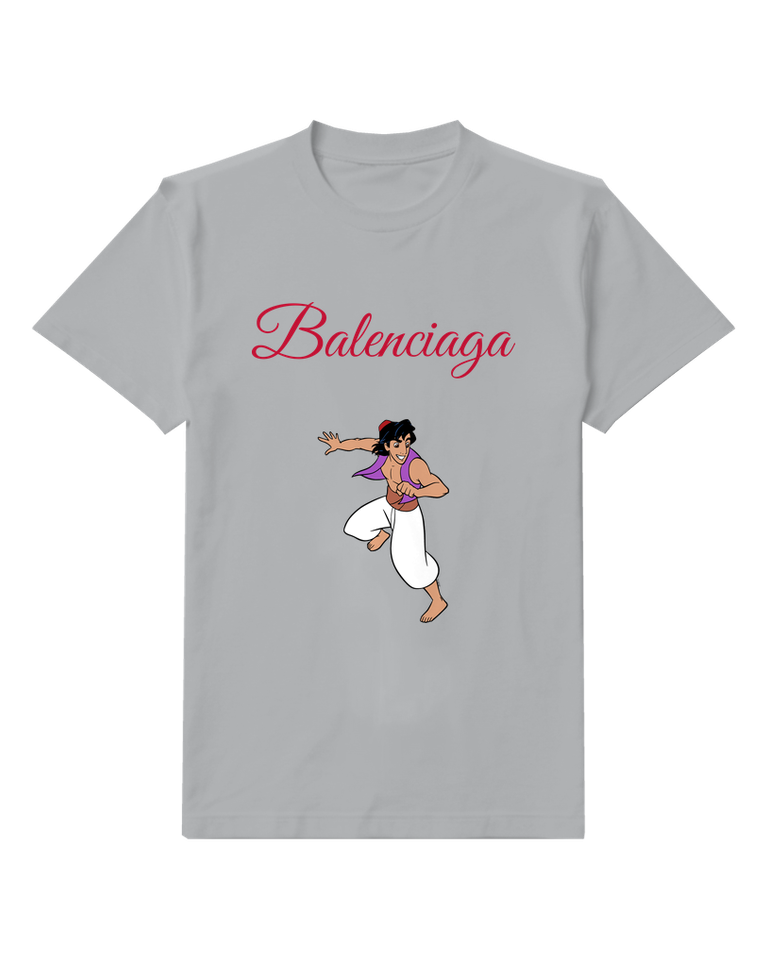 Light Gray Leaping Desert Traveler Graphic T-Shirt - front product view