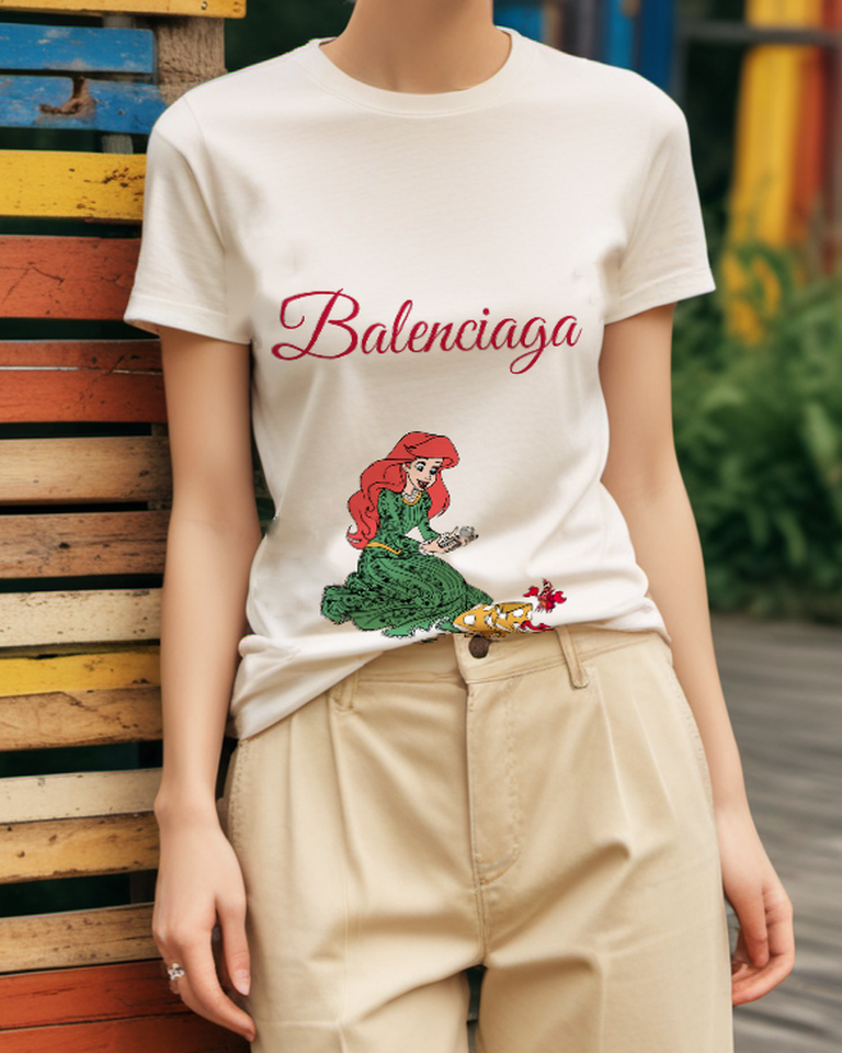 Ivory Green Gown Holiday Gifts Graphic T-Shirt - styled view 2